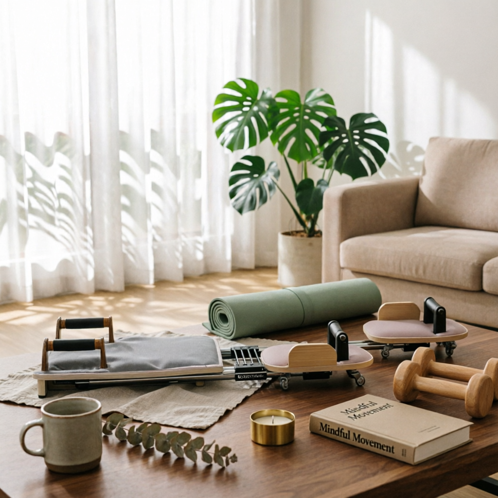 Home Gym Gear - Pilates Reformer Core Bed Curved Footboard