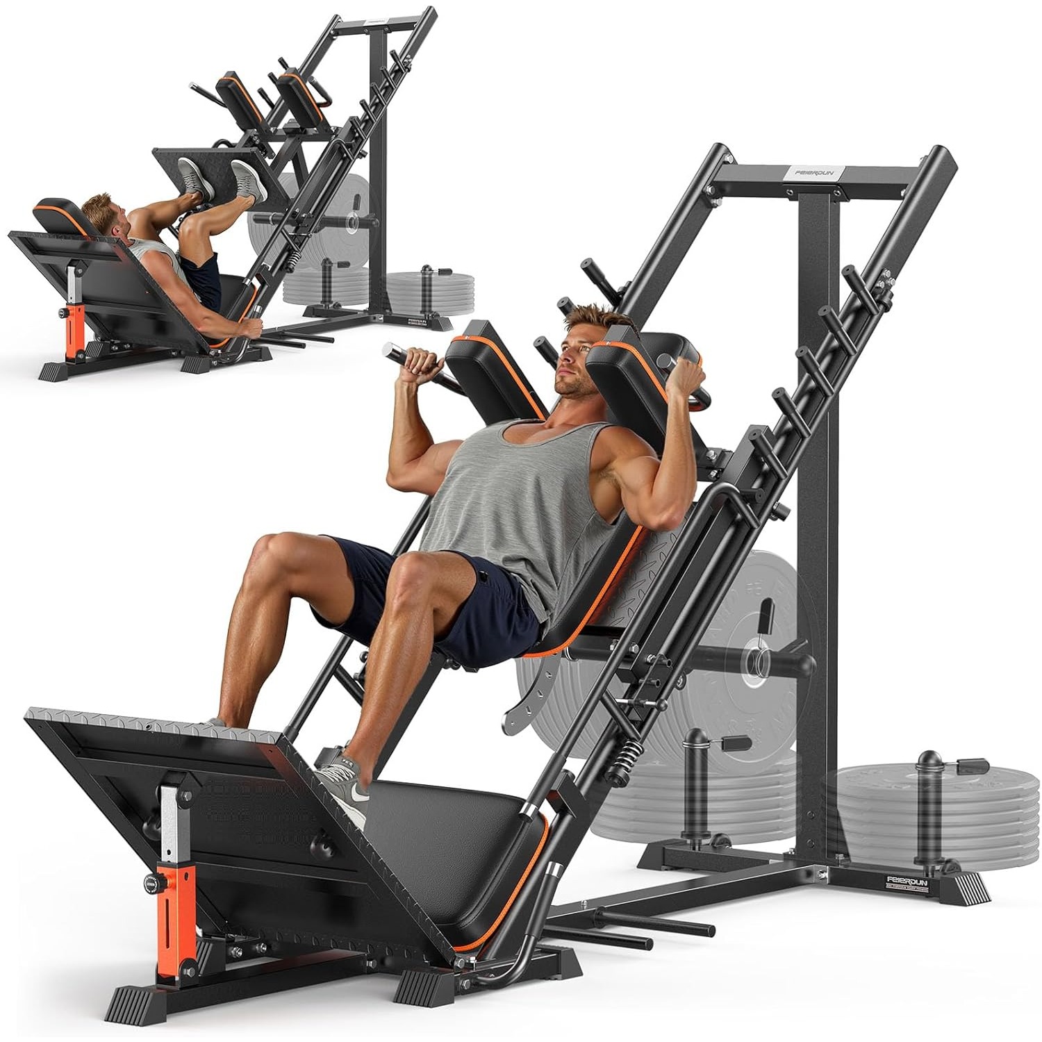 Home Gym Training Program - FEIERDUN 3‑in‑1 Leg Press Hack Squat