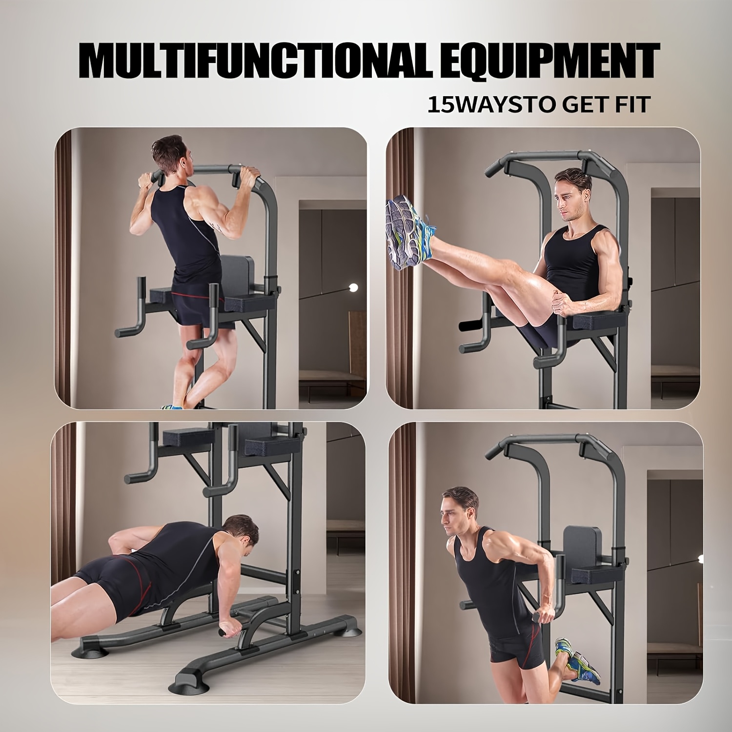 Djustable Height Power Tower D - Pull Up Bar Tower 评论和价格