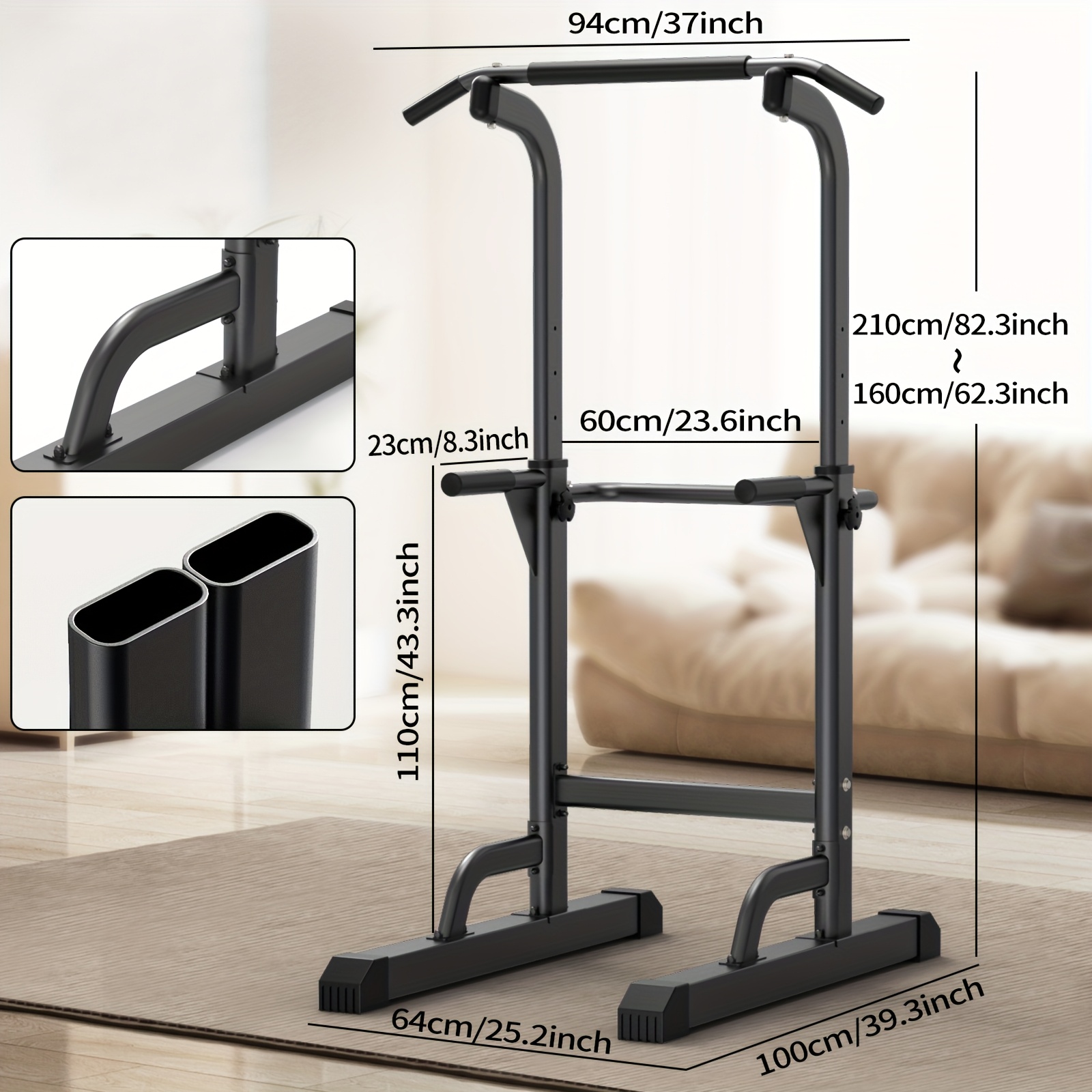 Djustable Height Power Tower D - Pull Up Bar Tower 评论和价格