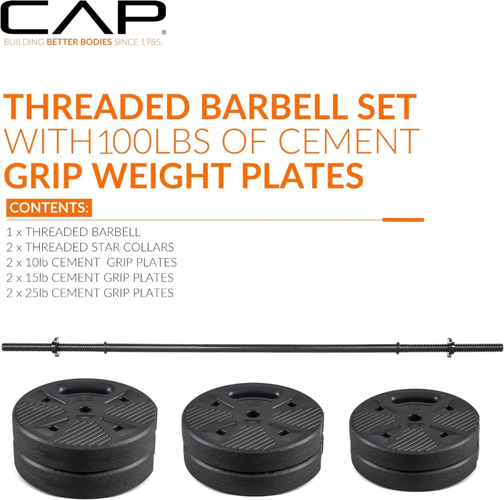 CAP Threaded Barbell Set with  - Home Gym Gym 评论和价格