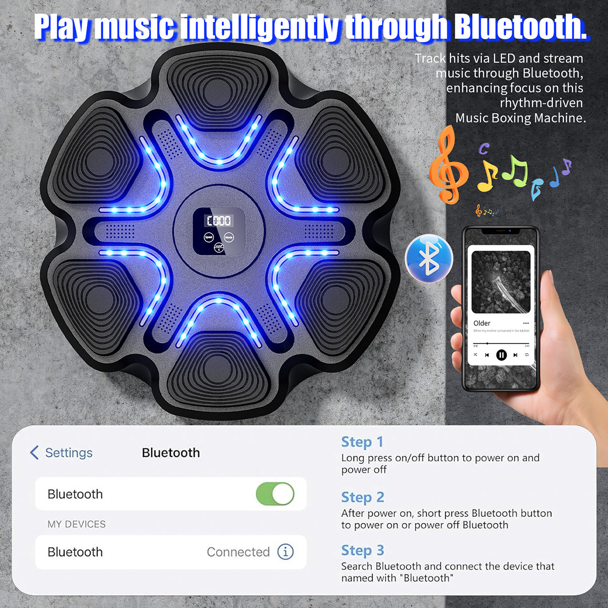 Music Boxing Machine for Adult - Home Gym Training Program 评论和价格