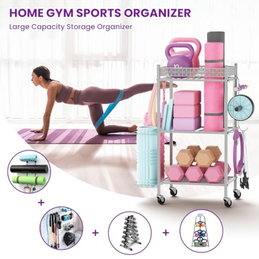 Yoga Mat Storage Rack Home Gym - Home Gym Yoga Storage 评论和价格