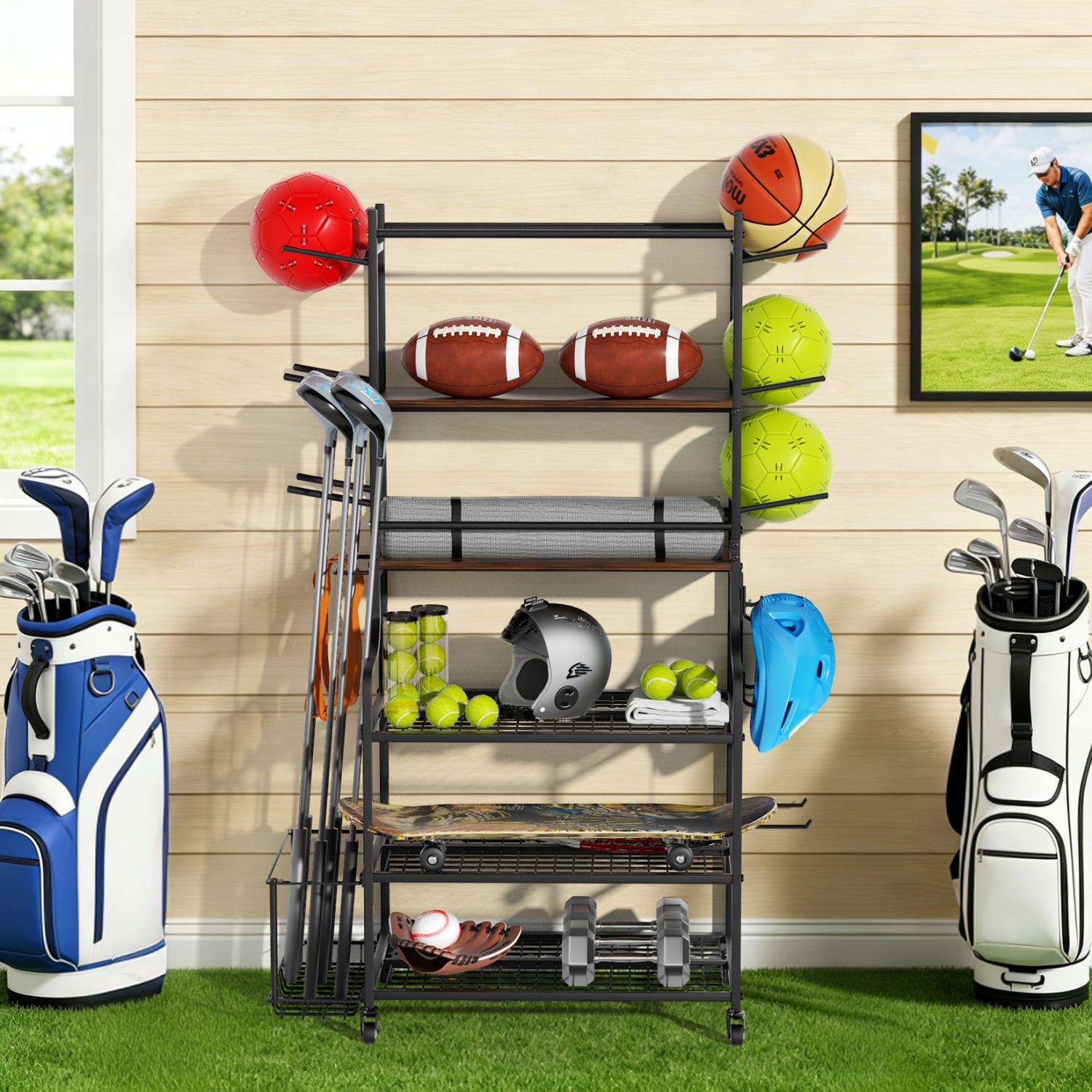 Yoga Mat Storage Rack Home Gym - Home Gym Gear 评论和价格