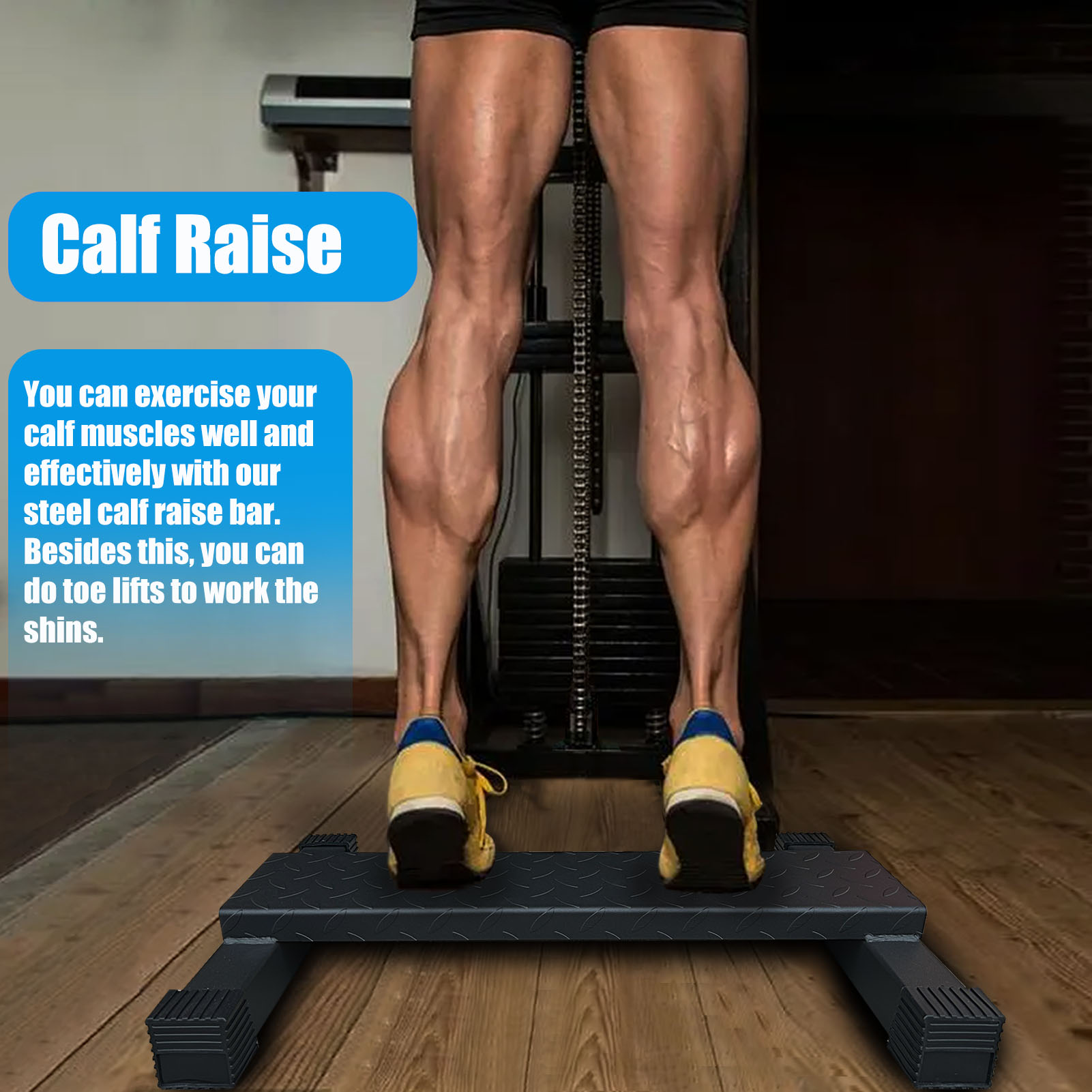 Home Gym Steel Calf Raise Bar  - Home Gym Training Program 评论和价格