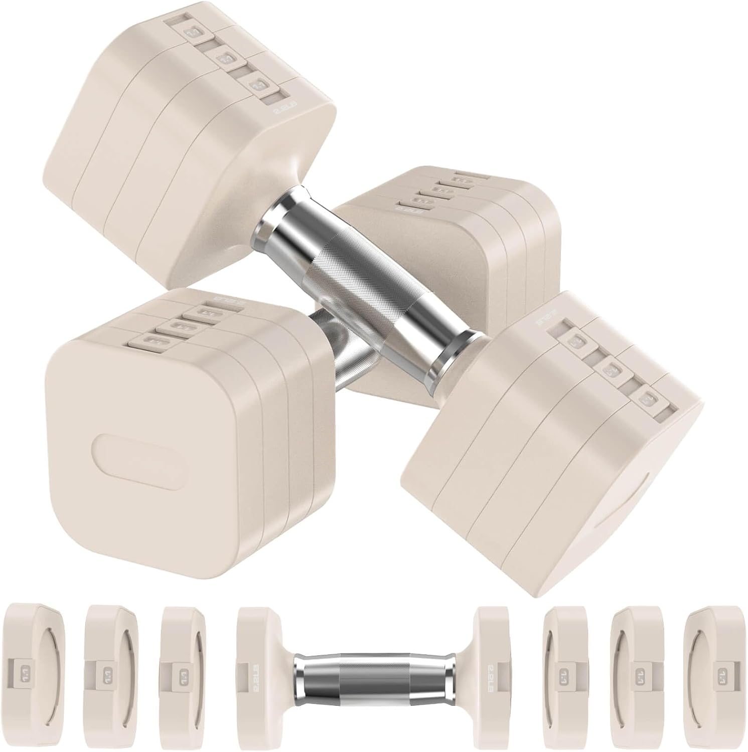 Adjustable Dumbbells Set, 22LB - Home Gym Gym 评论和价格