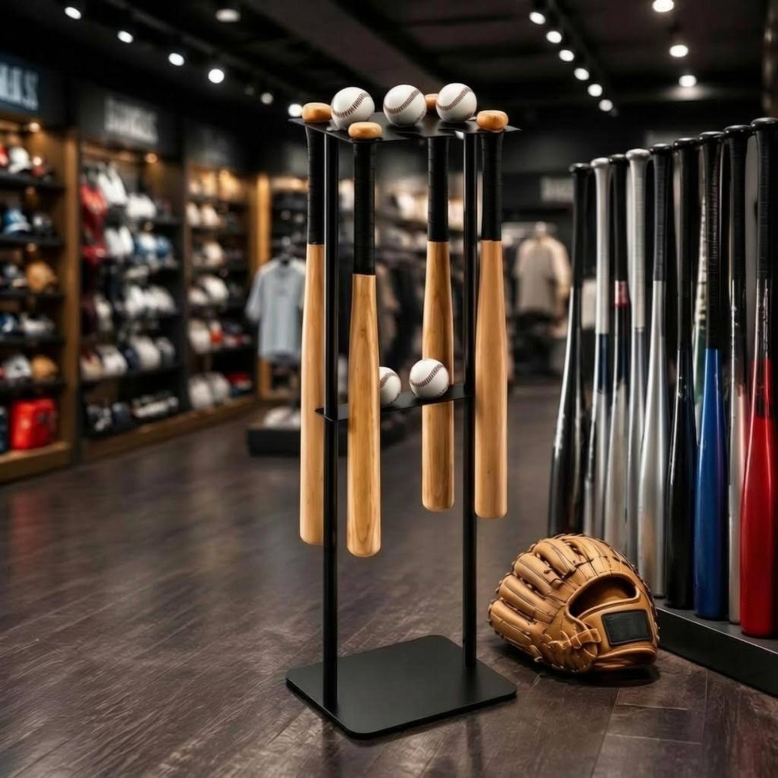 Metal Baseball Display Rack Mo - Home Gym Gym 评论和价格