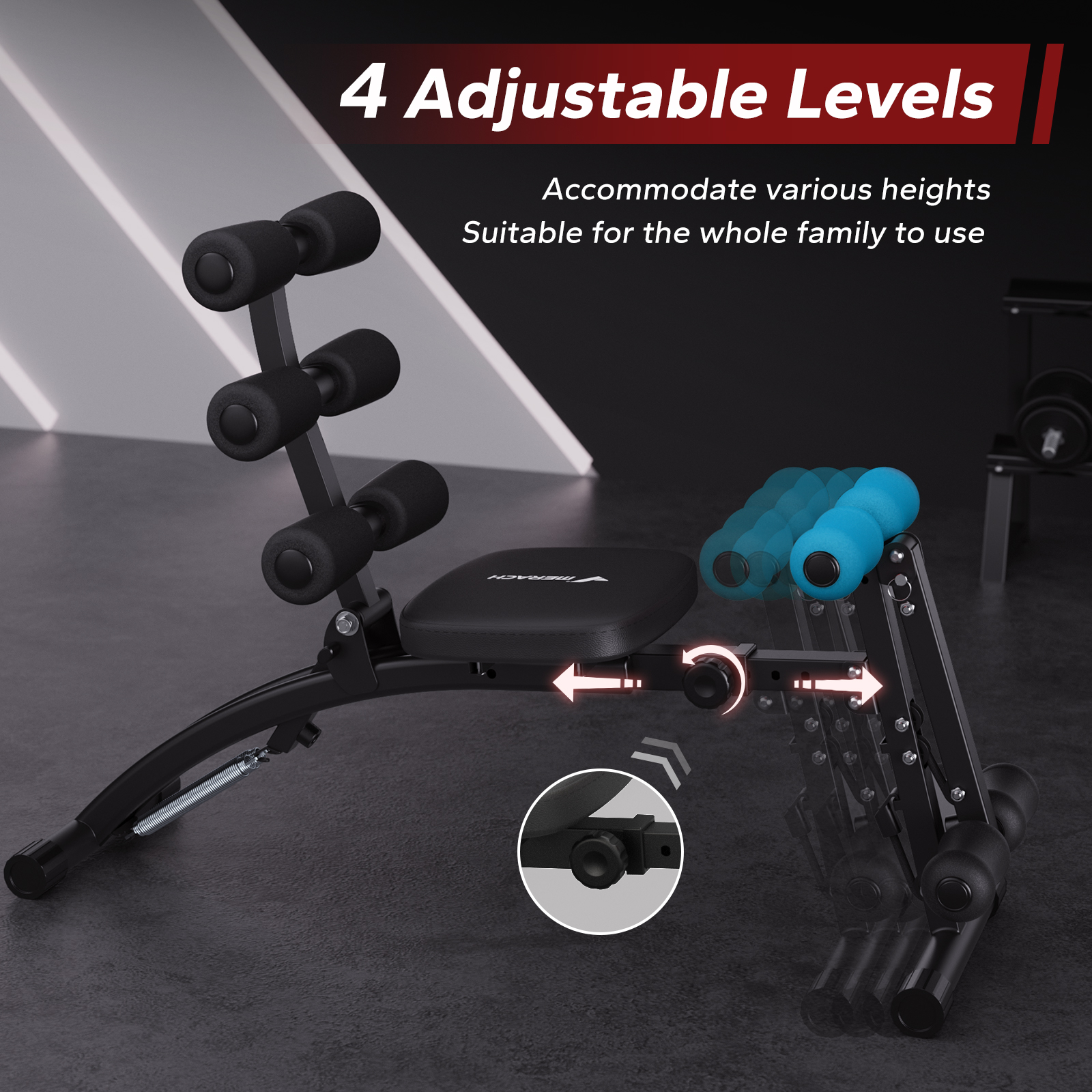 MERACH Ab Machine Multi-Functi - Home Gym Training Program 评论和价格