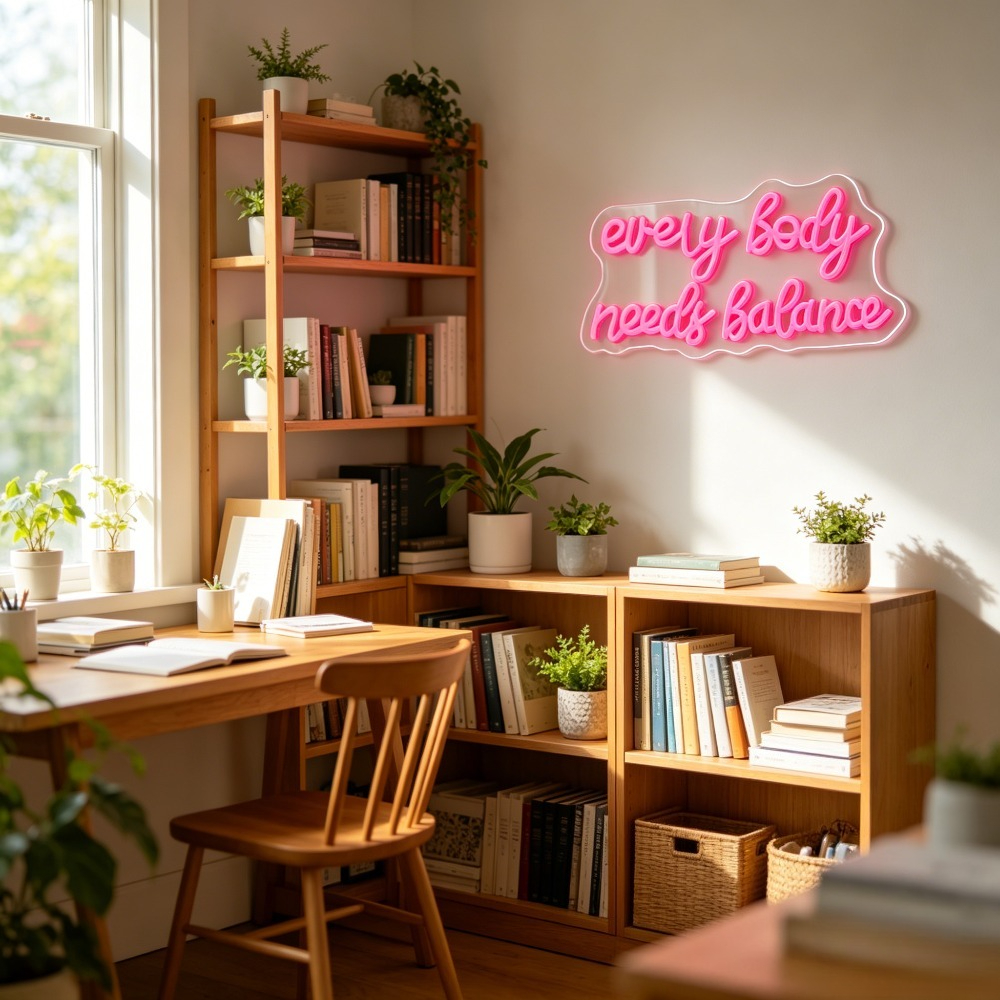 Neon Sign Everybody Needs Bala - Home Gym Yoga Studio 评论和价格