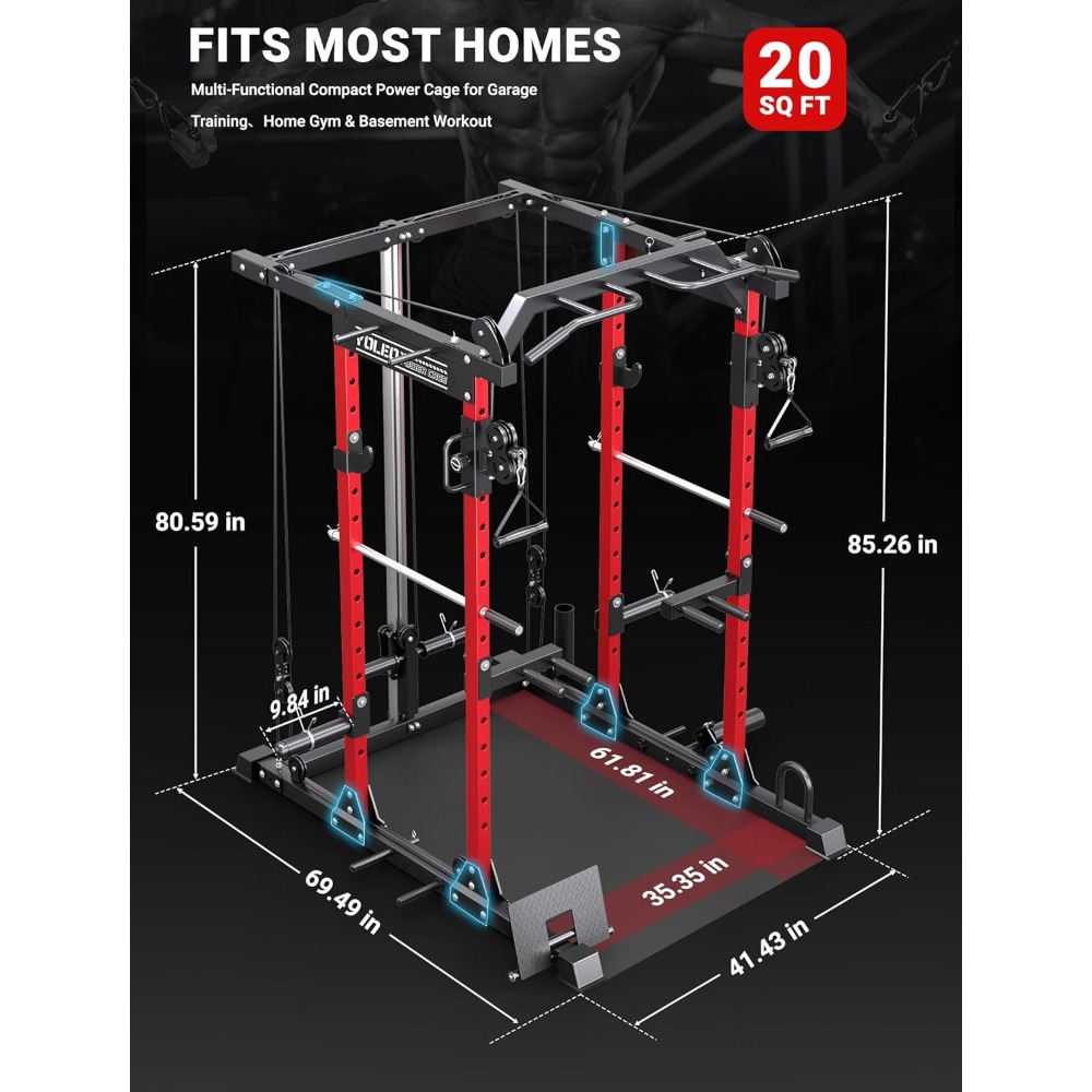 Cable Machine Home Gym 2 in 1, - Pulley Home Gym 评论和价格