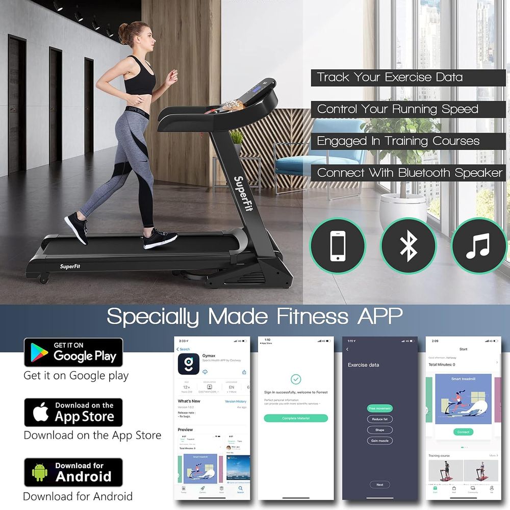 Incline Electric Treadmill wit - Home Gym Training Program 评论和价格