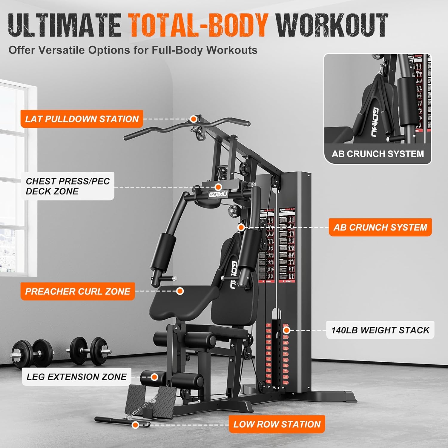 Multifunctional Home Gym Equip - Pulley Home Gym 评论和价格