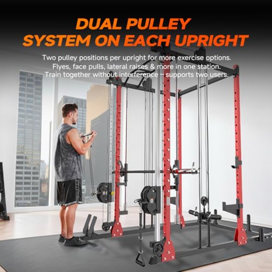 All-in-One Power Rack with Smi - Pulley Home Gym 评论和价格