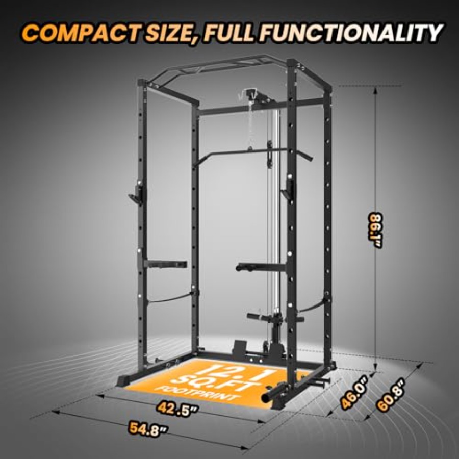 Home Gym Power Cage Heavy-Duty - Pulley Home Gym 评论和价格