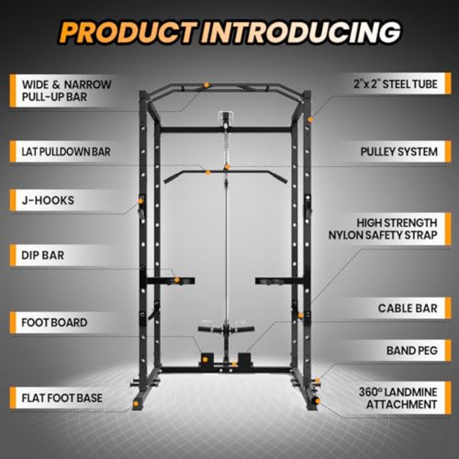 Home Gym Power Cage Heavy-Duty - Pulley Home Gym 评论和价格