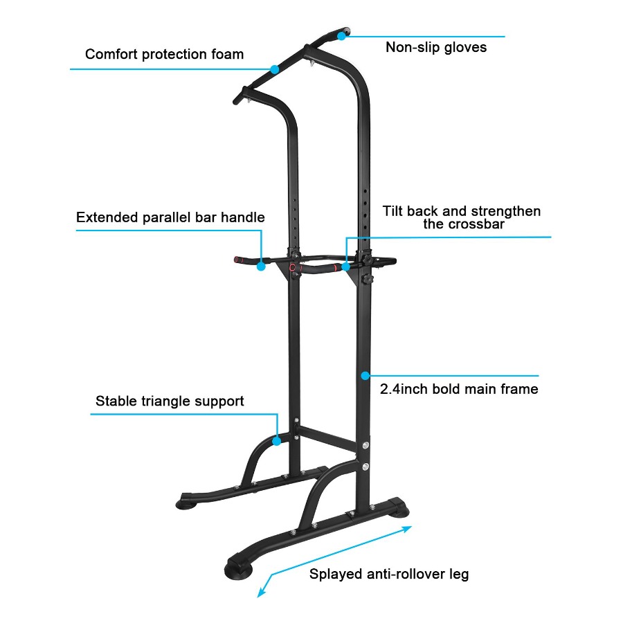 Power Tower Workout Dip Statio - Pull Up Bar Tower 评论和价格