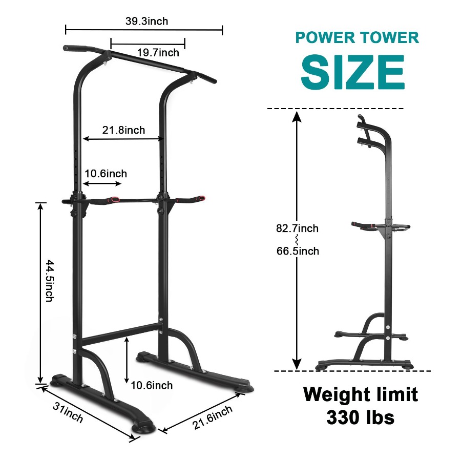 Power Tower Workout Dip Statio - Pull Up Bar Tower 评论和价格