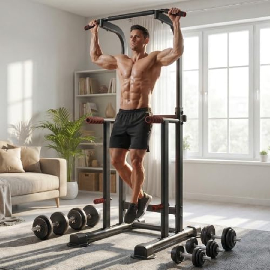 Home gym pull-up bar dip stati - Pull Up Bar Tower 评论和价格