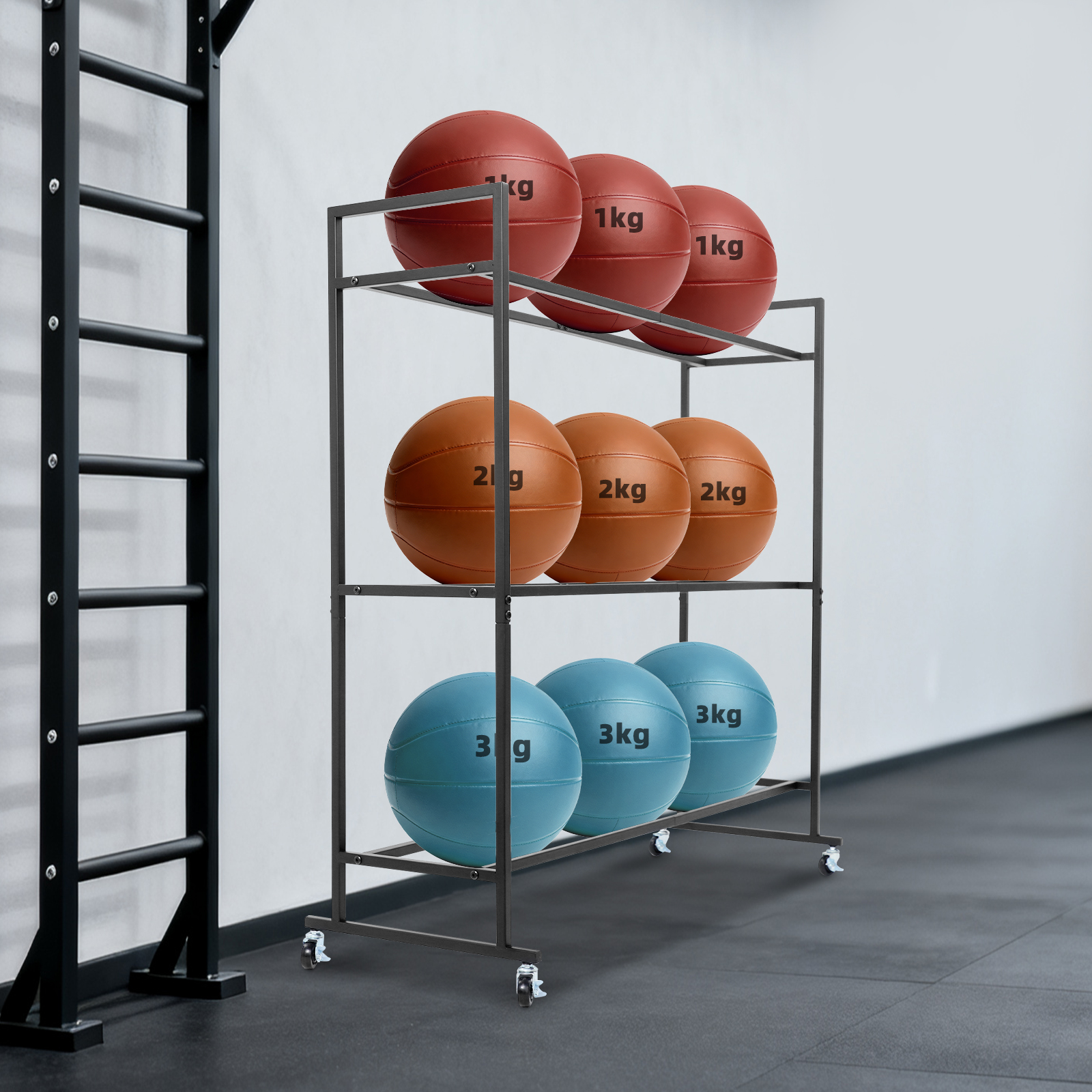 Yoga Ball Holder Storage Stand - Home Gym Yoga Studio 评论和价格